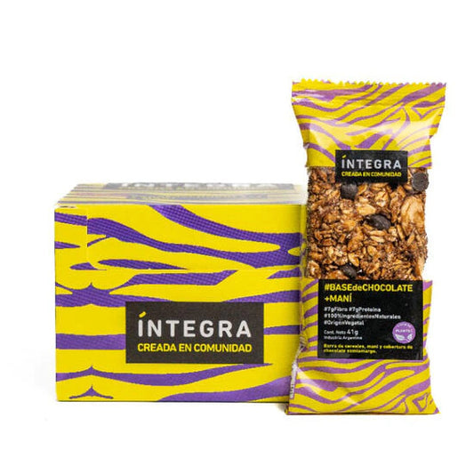 Barra de Mani con Base de Chocolate x 41gr - INTEGRA
