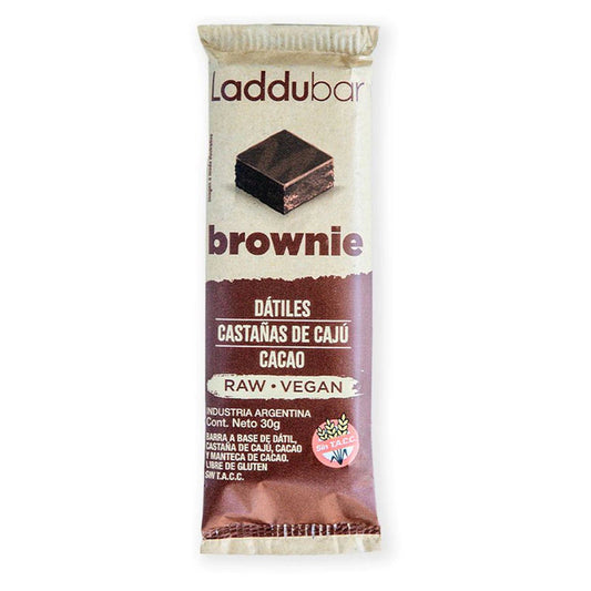 Barras BROWNIES Dátiles Caju Cacao x 30 g Sin Tacc/Kosher - LADDUBAR