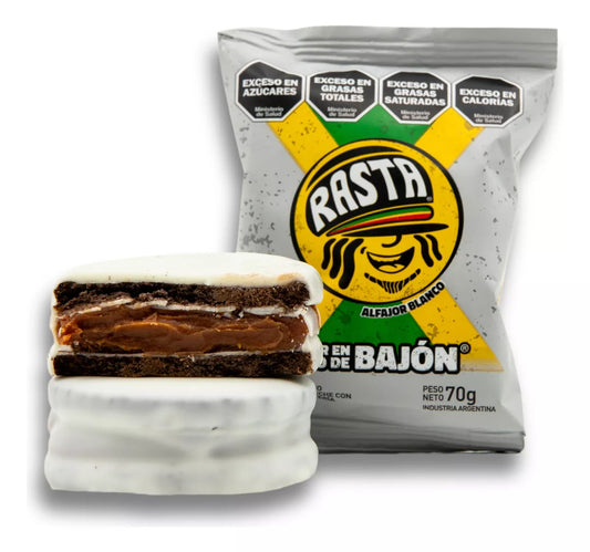 Alfajor Rasta chocolate blanco