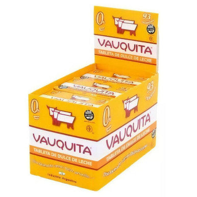 Vauquita Clasica Tableta Dulce De Leche caja con 18 unidades