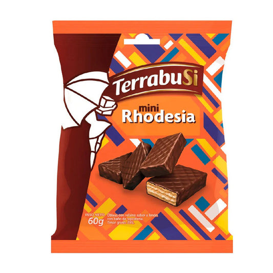 Mini Rhodesia con relleno de limón y cubiertas de chocolate, 60 g