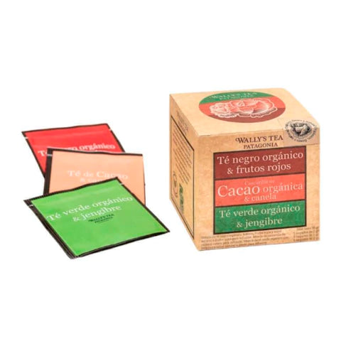 infusión Surtido de Té Negro, Cacao y Té Verde x 30 gr - WALLYS