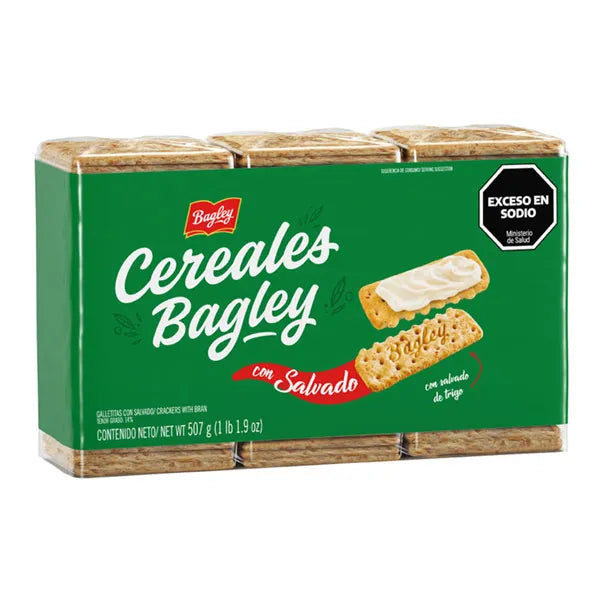 Pack Galletitas Cereales Bagley con Salvado