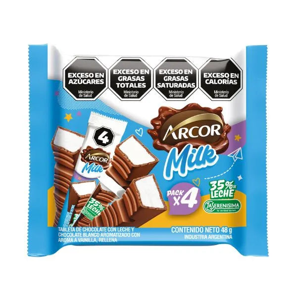 Agrupado Barrita Arcor Milk con Leche La Serenisima