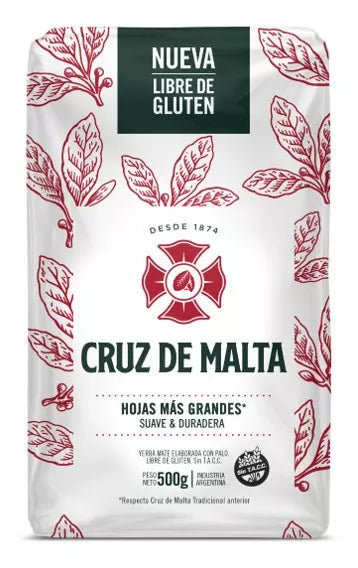 Yerba Tradicional Sin Tacc Cruz De Malta X 500g