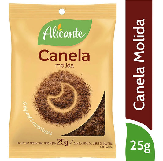 Canela Molida Alicante Sachet X 25 Gr