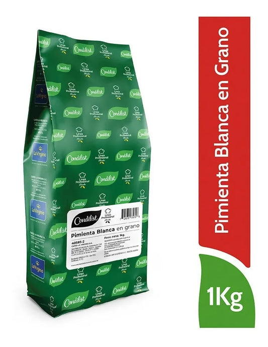 Pimienta Blanca En Grano Condilist Alicante Especias 1 Kg