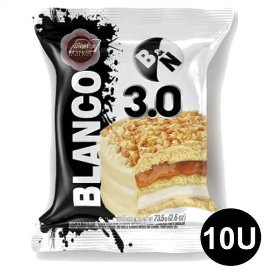 Alfajor Bagley Triple Blanco 73,5g x 10 unidades