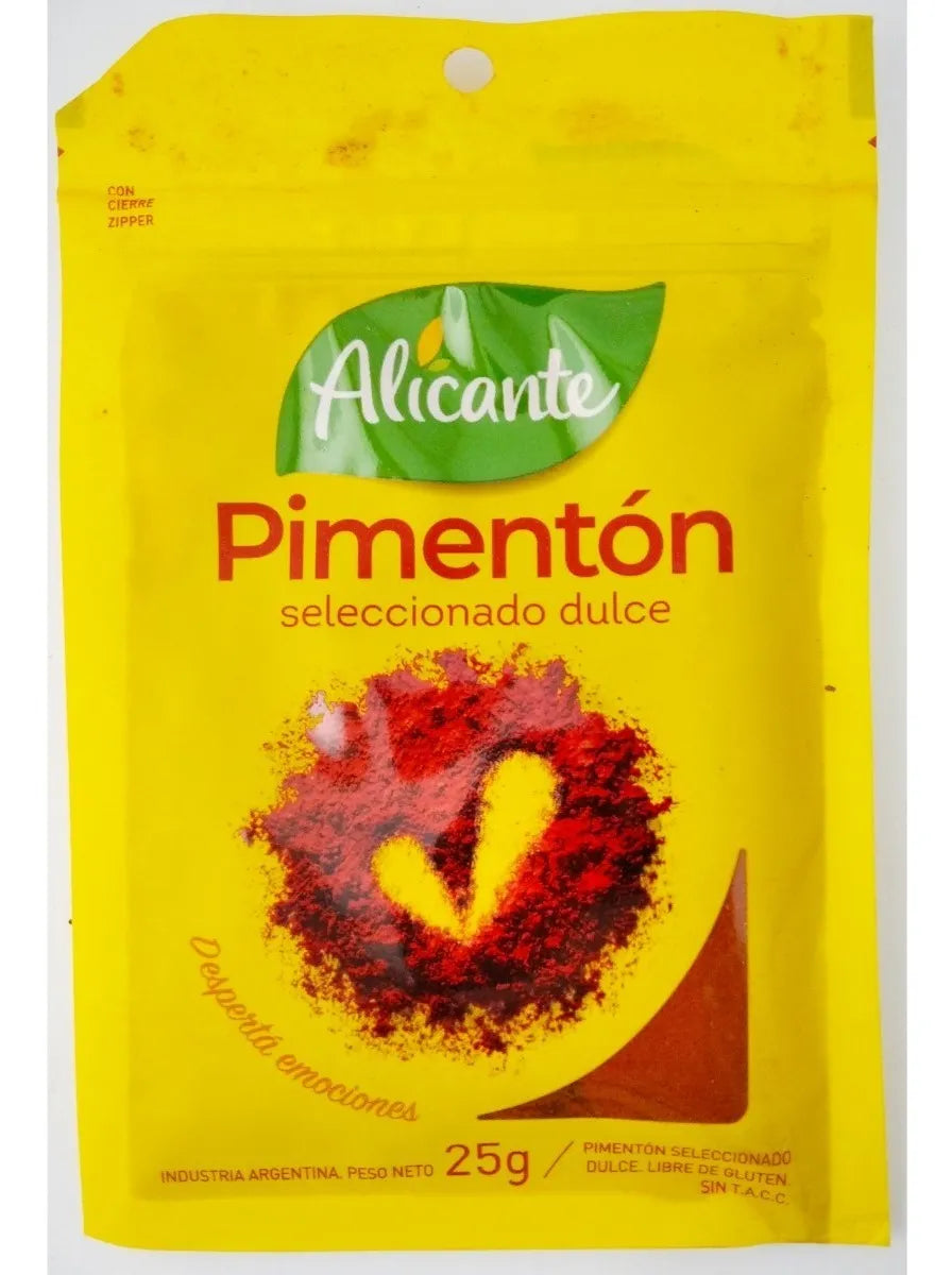 Alicante Pimenton Dulce Sin Tacc Paquete 25 Gr
