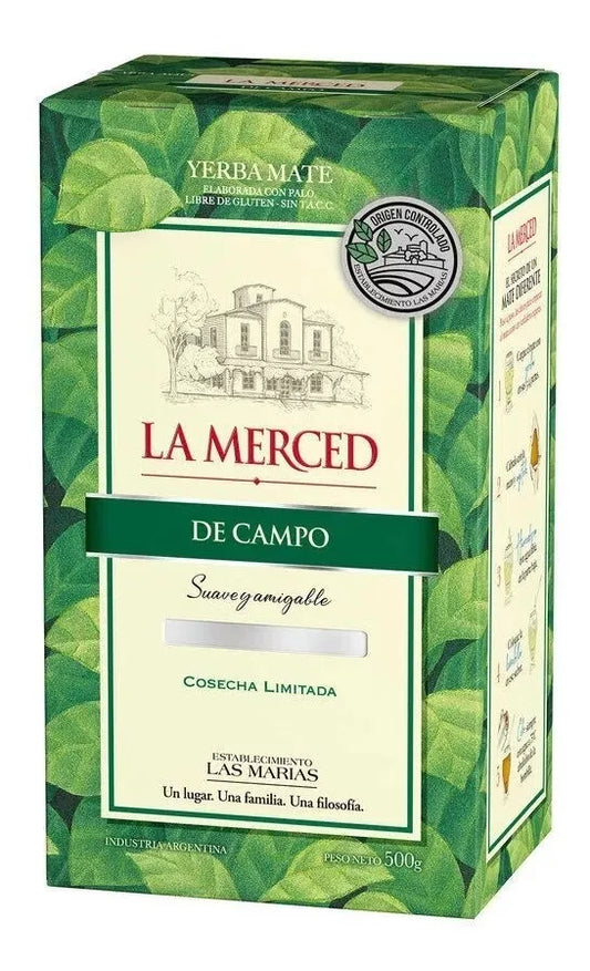 Yerba Mate De Campo La Merced 500g C/ Palo Original Sin Tacc