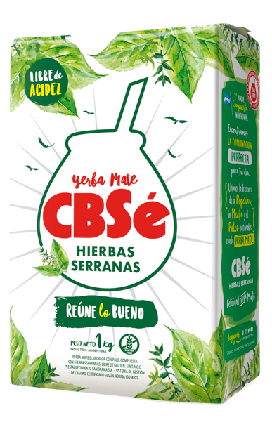 Yerba mate CBSE hierbas serranas x 1 kg