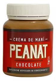 Crema Pasta De Maní Peanat Chocolate 100% Natural 380gr