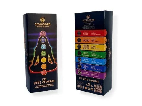 Sahumerios Kit Box 7 Chakras AROMANZA