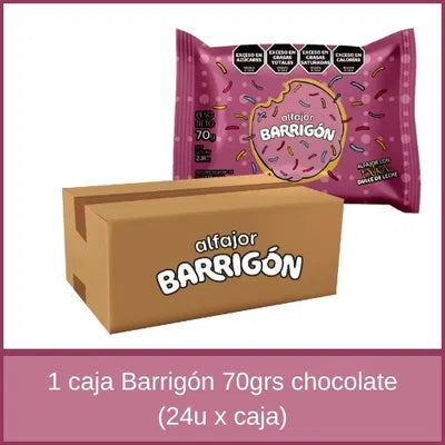 ALFAJOR BARRIGON NEGRO 70GRS 1 CAJA (24U)