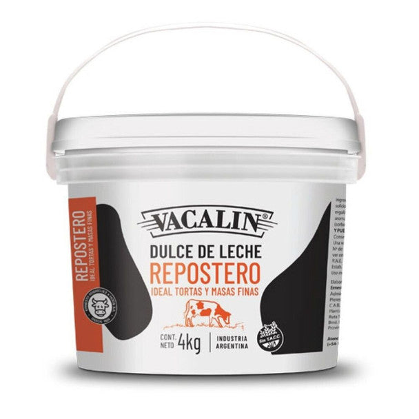 Dulce de leche Familiar Vacalin x 4 kg